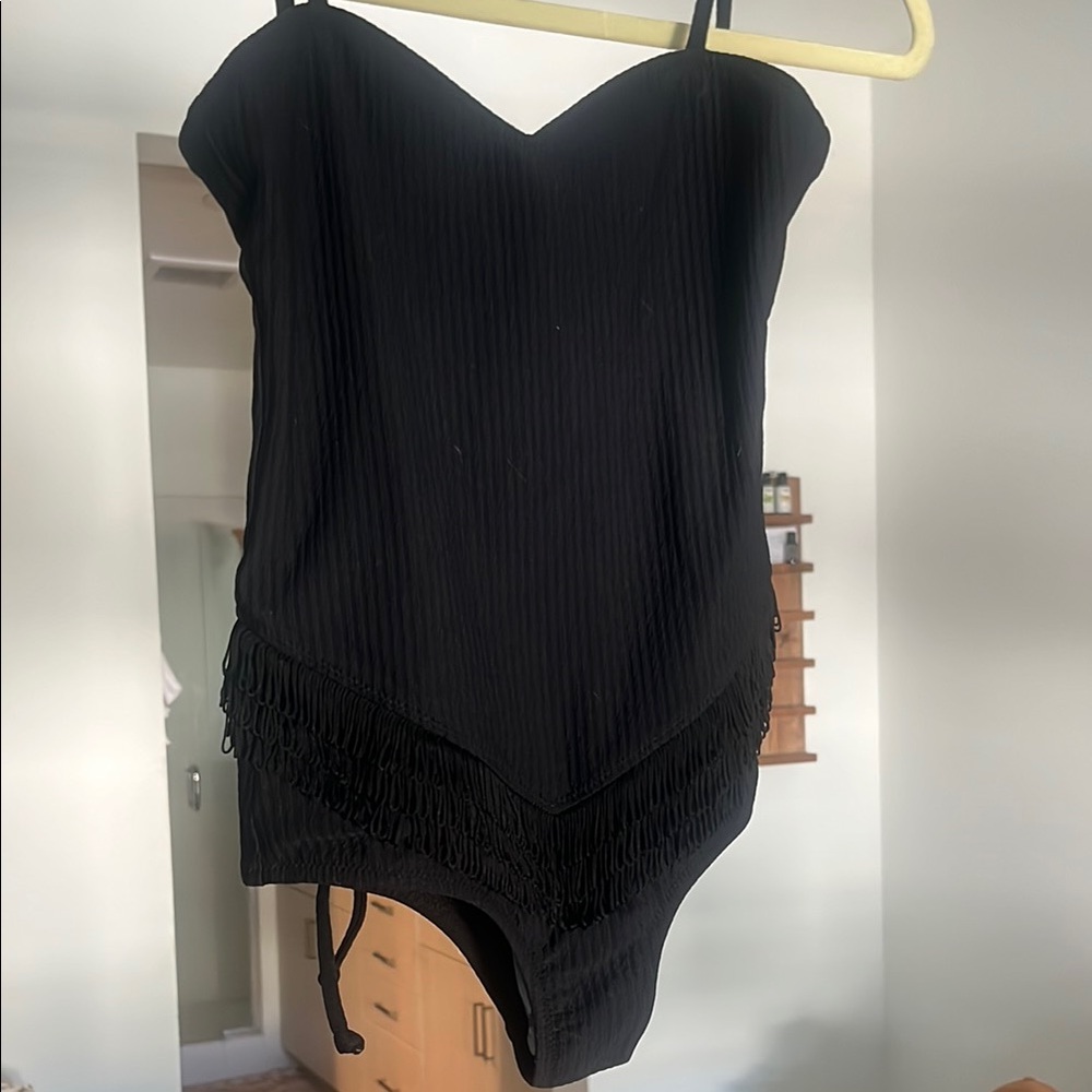 Elegant Black One-Piece Swimsuit